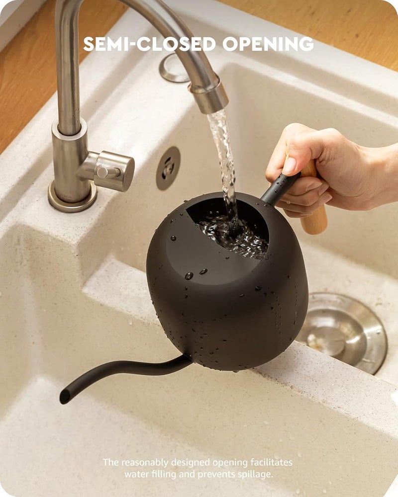 baffect Watering Can Indoor Plants, 1.2L/41OZ Cute Watering Can Pot, Metal Stainless Steel Garden Water Can with Long Spout for Indoor House Plants Bonsai Outdoor Garden Flower Decorative - Image 5